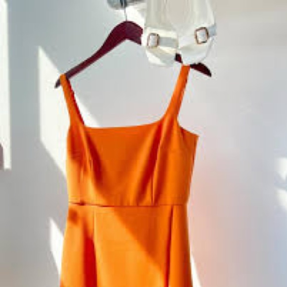 French Connection square neck mini dress